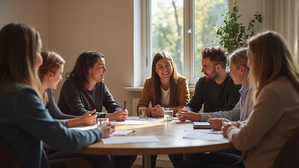 Empatisch Verbinden trainingsruimte met deelnemers